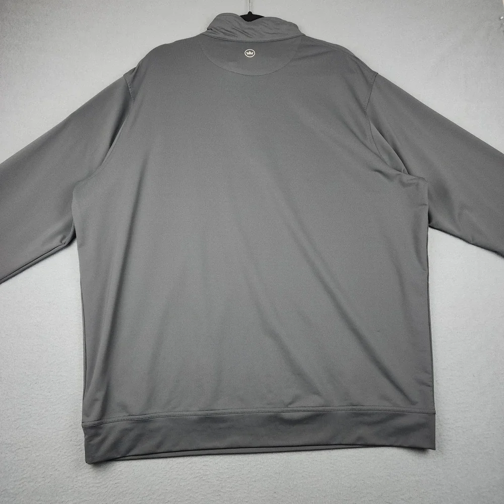 Peter Millar Pullover Mens 2XL Gray Quarter Zip Golf Stretch Layer MECEK40 